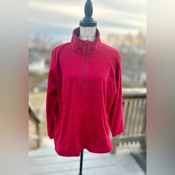 St. John's Bay Tops - St John’s Bay Women’s Red Fleece Sweater Sweatshirt PXXL​​​